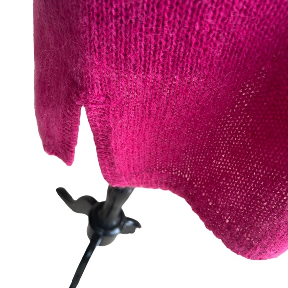 C’EST CITY MOHAIR & ACRYLIC V-NECK SWEATER TUNIC LENGTH NEW TAGS MEDIUM VINTAGE - Picture 6 of 11